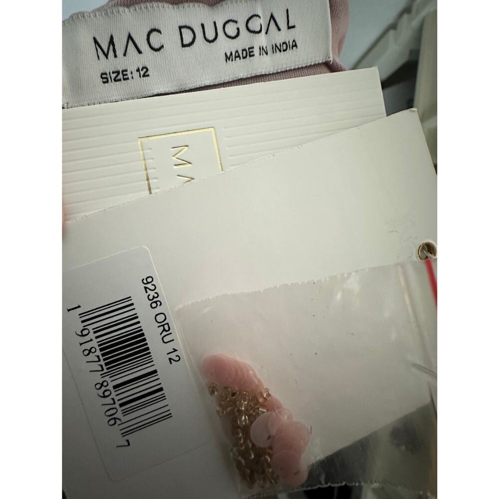 Mac Duggal | Embellished One Shoulder Trapeze Gown - Picture 5 of 5